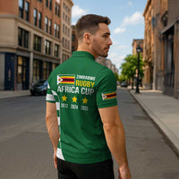 Zimbabwe Rugby Zipper Polo Shirt One For The History Sables - Wonder Print Shop