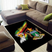 Zimbabwe Wings Flag Area Rug Proudly Zimbabwean - Wonder Print Shop