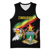 Zimbabwe Wings Flag Basketball Jersey Proudly Zimbabwean - Wonder Print Shop