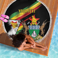 Zimbabwe Wings Flag Beach Blanket Proudly Zimbabwean - Wonder Print Shop