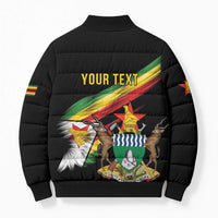 Zimbabwe Wings Flag Bomber Puffer Jacket Proudly Zimbabwean - Wonder Print Shop