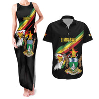 Zimbabwe Wings Flag Couples Matching Tank Maxi Dress and Hawaiian Shirt Proudly Zimbabwean - Wonder Print Shop