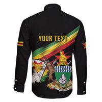 Zimbabwe Wings Flag Family Matching Off The Shoulder Long Sleeve Dress and Hawaiian Shirt Proudly Zimbabwean - Wonder Print Shop