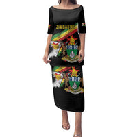 Zimbabwe Wings Flag Family Matching Puletasi and Hawaiian Shirt Proudly Zimbabwean - Wonder Print Shop