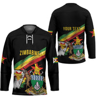 Personalized Zimbabwe Wings Flag Hockey Jersey Proudly Zimbabwean LT9
