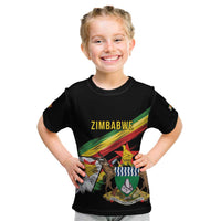 Zimbabwe Wings Flag Kid T Shirt Proudly Zimbabwean - Wonder Print Shop