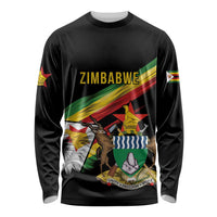 Zimbabwe Wings Flag Long Sleeve Shirt Proudly Zimbabwean - Wonder Print Shop