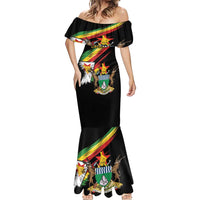 Zimbabwe Wings Flag Mermaid Dress Proudly Zimbabwean - Wonder Print Shop