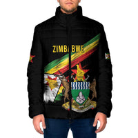 Zimbabwe Wings Flag Padded Jacket Proudly Zimbabwean - Wonder Print Shop