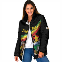 Zimbabwe Wings Flag Padded Jacket Proudly Zimbabwean - Wonder Print Shop