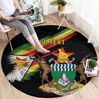 Zimbabwe Wings Flag Round Carpet Proudly Zimbabwean - Wonder Print Shop