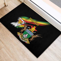 Zimbabwe Wings Flag Rubber Doormat Proudly Zimbabwean - Wonder Print Shop