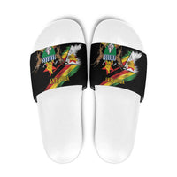 Zimbabwe Wings Flag Slide Sandals Proudly Zimbabwean - Wonder Print Shop