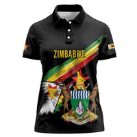 Zimbabwe Wings Flag Women Polo Shirt Proudly Zimbabwean - Wonder Print Shop