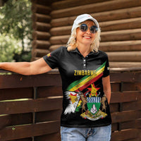 Zimbabwe Wings Flag Women Polo Shirt Proudly Zimbabwean - Wonder Print Shop