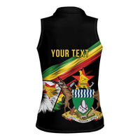 Zimbabwe Wings Flag Women Sleeveless Polo Shirt Proudly Zimbabwean - Wonder Print Shop
