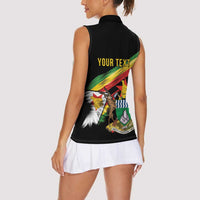 Zimbabwe Wings Flag Women Sleeveless Polo Shirt Proudly Zimbabwean - Wonder Print Shop