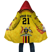 Uganda Cricket Custom Cloak Cranes Cricket Ball Fire - Wonder Print Shop