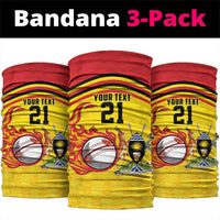 Uganda Cricket Custom Neck Gaiter Cranes Cricket Ball Fire - Wonder Print Shop
