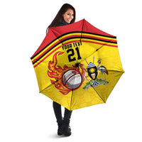 Uganda Cricket Custom Umbrella Cranes Cricket Ball Fire - Wonder Print Shop
