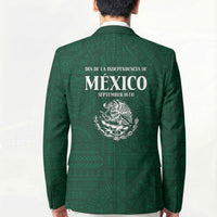 Dia de la Independencia de Mexico Blazer 16 De Septiembre Traditional Aztec Tribal Green
