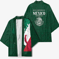 Dia de la Independencia de Mexico Kimono 16 De Septiembre Traditional Aztec Tribal Green