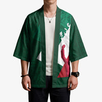 Dia de la Independencia de Mexico Kimono 16 De Septiembre Traditional Aztec Tribal Green