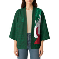 Dia de la Independencia de Mexico Kimono 16 De Septiembre Traditional Aztec Tribal Green