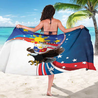 Personalized Filipino-American Sarong The Eight-Rayed Sun with Bald Eagle - Wonder Print Shop