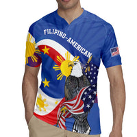 Personalized Filipino-American Rugby Jersey Philippines Coat Of Arms with Bald Eagle - Wonder Print Shop