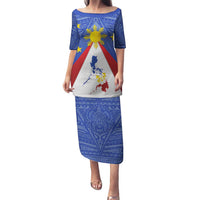 Personalized Pilipinas Eight-Rayed Sun Family Matching Puletasi and Hawaiian Shirt Philippines Map With Polynesian Style - Wonder Print Shop