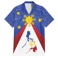 Personalized Pilipinas Eight-Rayed Sun Family Matching Summer Maxi Dress and Hawaiian Shirt Philippines Map With Polynesian Style - Wonder Print Shop