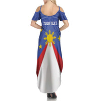 Personalized Pilipinas Eight-Rayed Sun Family Matching Summer Maxi Dress and Hawaiian Shirt Philippines Map With Polynesian Style - Wonder Print Shop