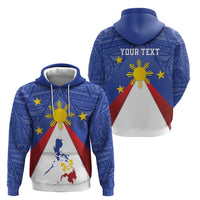 Personalized Pilipinas Eight-Rayed Sun Hoodie Philippines Map With Polynesian Style - Wonder Print Shop