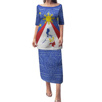 Personalized Pilipinas Eight-Rayed Sun Puletasi Philippines Map With Polynesian Style - Wonder Print Shop