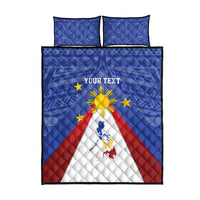 Personalized Pilipinas Eight-Rayed Sun Quilt Bed Set Philippines Map With Polynesian Style - Wonder Print Shop