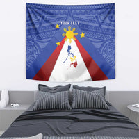 Personalized Pilipinas Eight-Rayed Sun Tapestry Philippines Map With Polynesian Style - Wonder Print Shop
