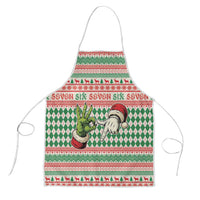 Six Seven Meme Apron Funny Green Hand Christmas - Wonder Print Shop