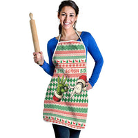 Six Seven Meme Apron Funny Green Hand Christmas - Wonder Print Shop