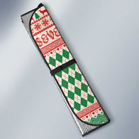 Six Seven Meme Auto Sun Shade Funny Green Hand Christmas - Wonder Print Shop