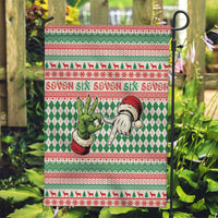 Six Seven Meme Garden Flag Funny Green Hand Christmas - Wonder Print Shop