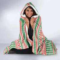 Six Seven Meme Hooded Blanket Funny Green Hand Christmas - Wonder Print Shop