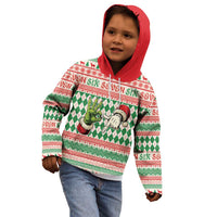 Six Seven Meme Personalized Kid Hoodie Funny Green Hand Christmas - Wonder Print Shop