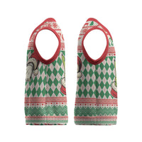 Six Seven Meme Personalized Christmas Knitted V-Neck Vest Funny Green Hand Christmas - Wonder Print Shop