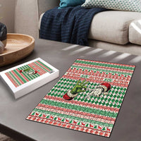 Six Seven Meme Puzzle Funny Green Hand Christmas - Wonder Print Shop