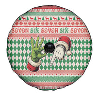Six Seven Meme Spare Tire Cover Funny Green Hand Christmas - Wonder Print Shop