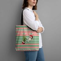 Six Seven Meme Tote Bag Funny Green Hand Christmas - Wonder Print Shop