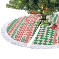 Six Seven Meme Tree Skirt Funny Green Hand Christmas - Wonder Print Shop