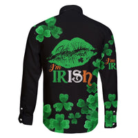 Kiss Me Im Irish St Patricks Day Family Matching Off Shoulder Long Sleeve Dress and Hawaiian Shirt - Wonder Print Shop
