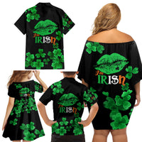 Kiss Me Im Irish St Patricks Day Family Matching Off Shoulder Short Dress and Hawaiian Shirt LT9 - Wonder Print Shop